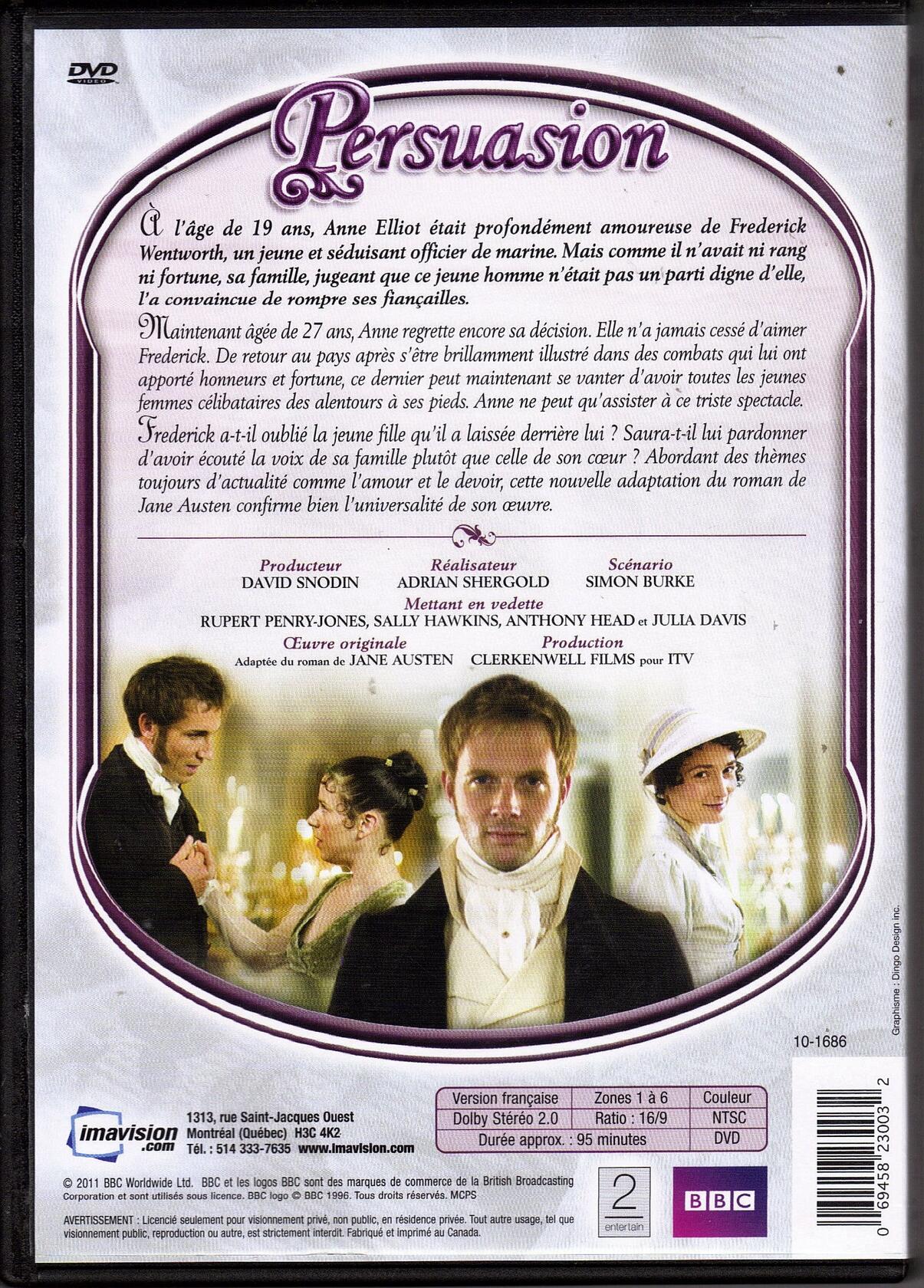 Persuasion [DVD] - Very Good