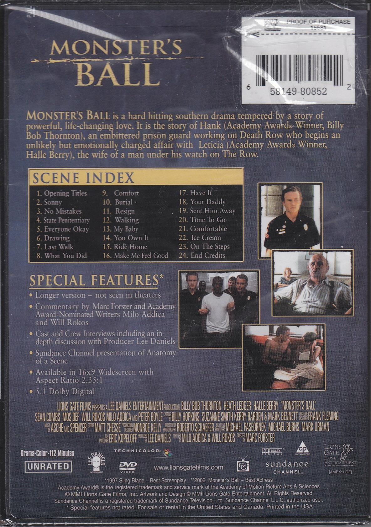 Monster's Ball [DVD] - Very Good