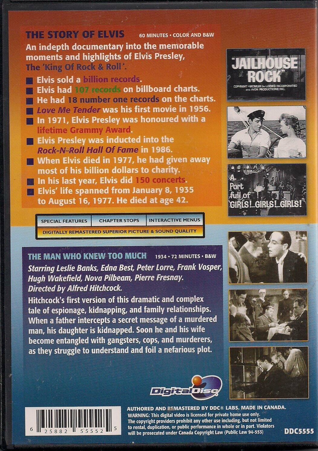 The Story of Elvis & The Man Who Knew Too Much Double Feature DVD [DVD] - Very Good