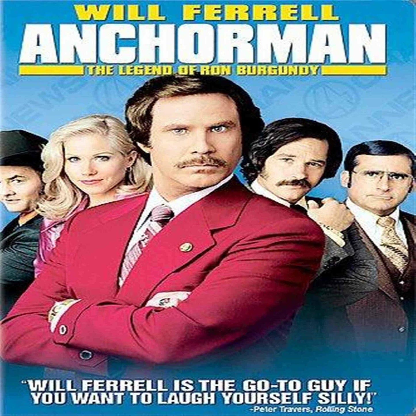 Anchorman: The Legend of Ron Burgundy (Bilingual) Will Ferrell; Christina Applegate; Steve Carell; Paul Rudd; David Koechner; Fred Willard; Chris Parnell; Kathryn Hahn; Fred Armisen; Seth Rogen; Paul F. Tompkins; Danny Trejo and Adam McKay - Very Good