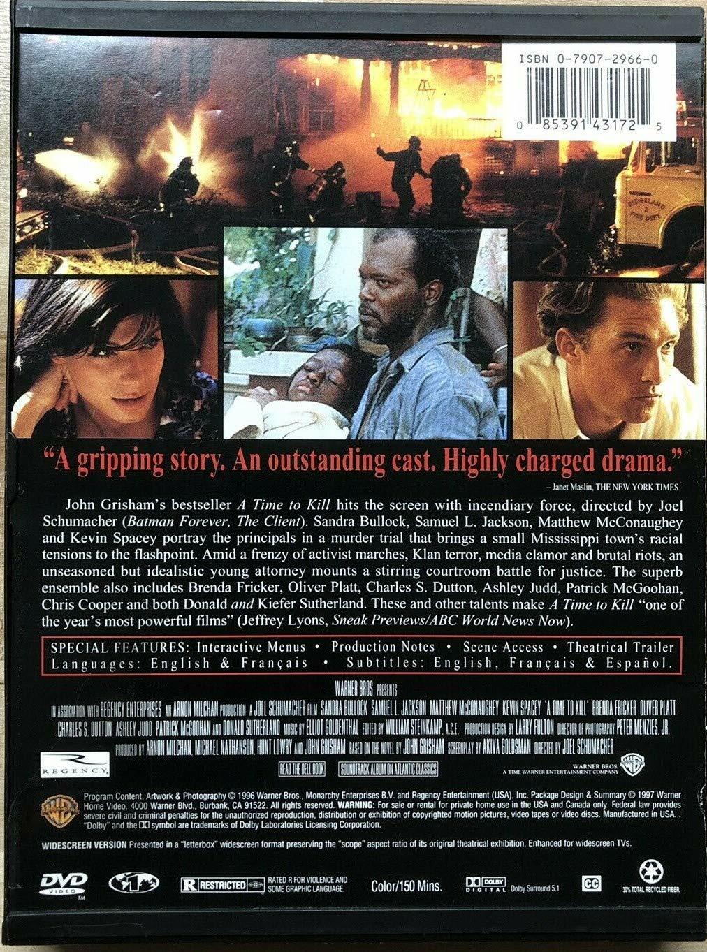 A Time to Kill (Widescreen) [DVD] - Good
