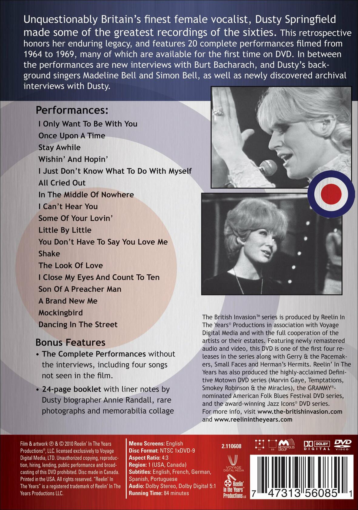 British Invasion: Dusty Springfield - Once Upon a Time, 1964-1969 [DVD]