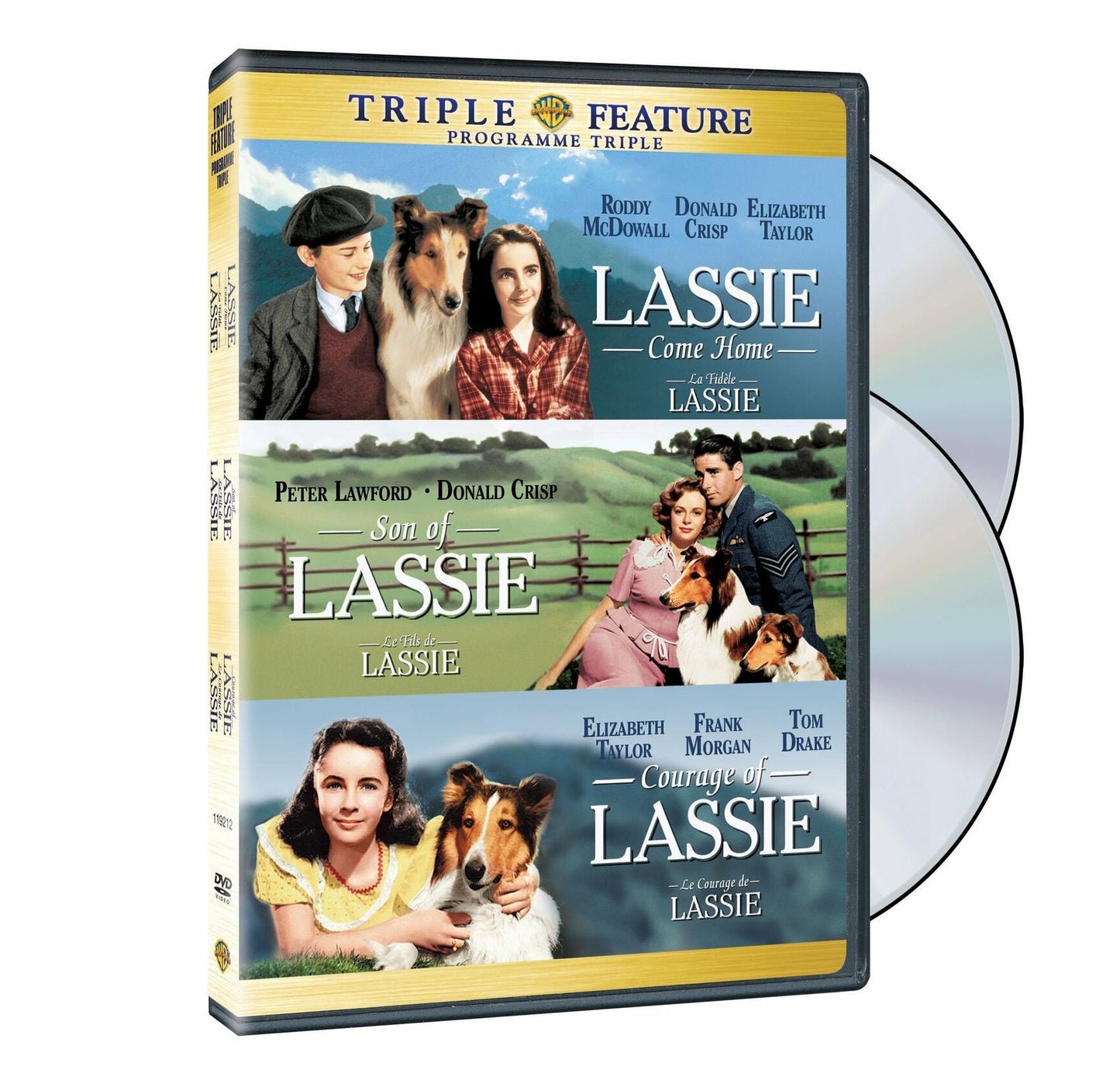 Lassie Come Home / Son of Lassie / Courage of Lassie (Triple Feature) // La fidèle Lassie / Le fils de Lassie / Le courage de Lassie (Programme Triple) (Bilingual) - Very Good