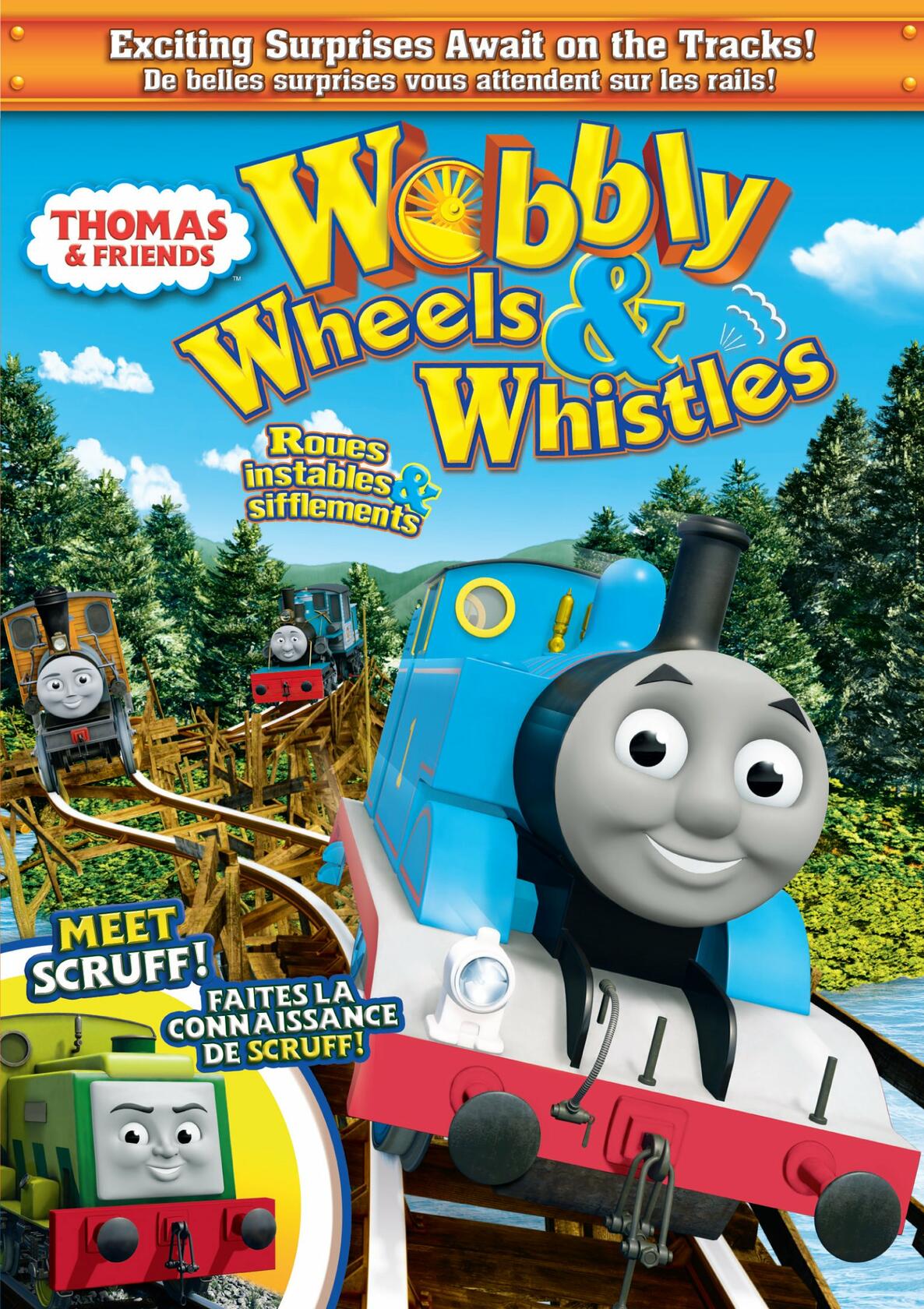 Thomas & Friends: Wobbly Wheels & Whistles (Bilingual) [DVD] - Very Good
