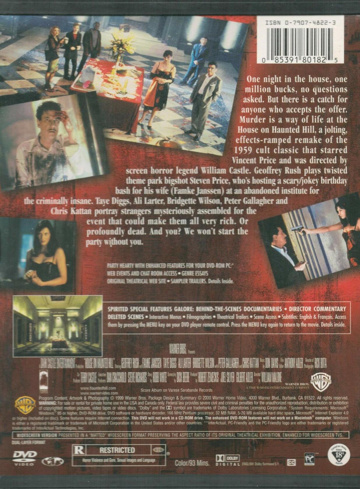 House on Haunted Hill [DVD] - Very Good
