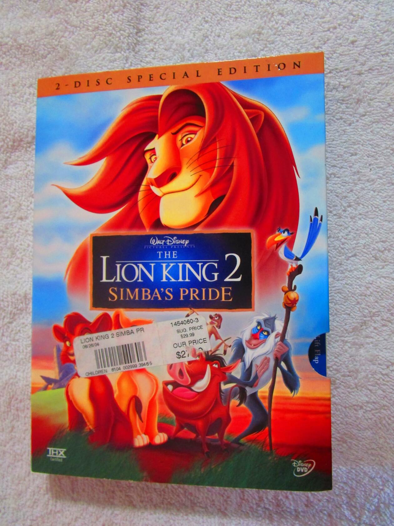 The Lion King 2: Simba's Pride (Two-Disc Special Edition) [DVD] - Very Good