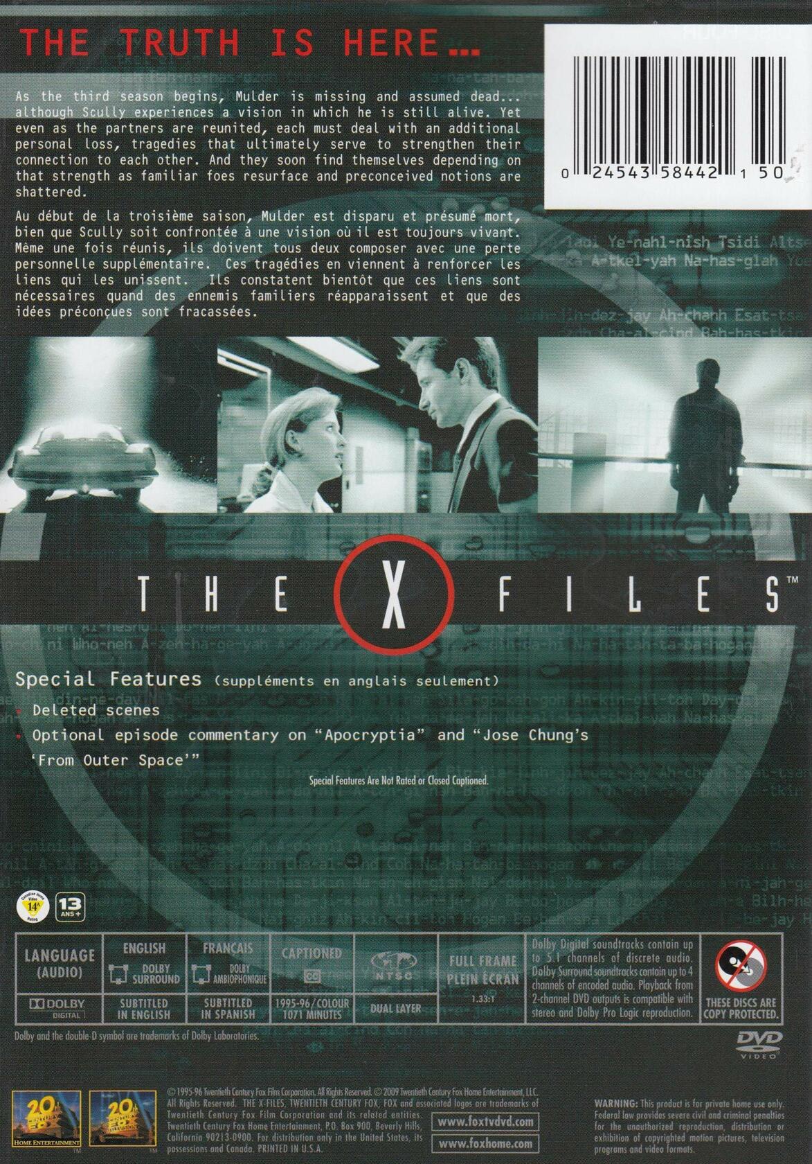 The X-Files: Season 3 [DVD]