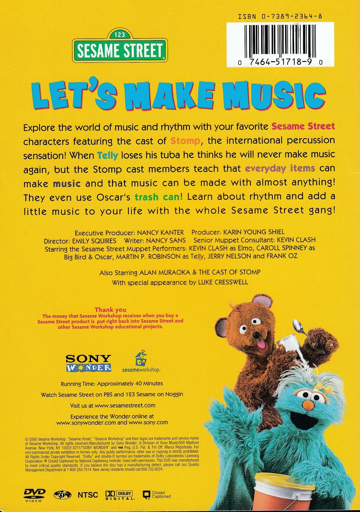 Sesame Street: Let's Make Music [DVD] - Very Good