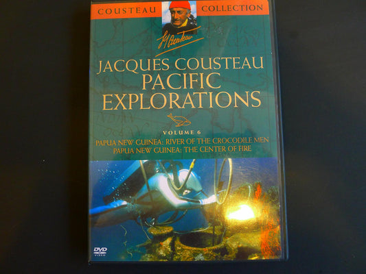 Jacques Cousteau Pacific Explorations Volume 6 Papua New Guinea: River of the Grocodile Men/ The Center of Fire [DVD] - Very Good