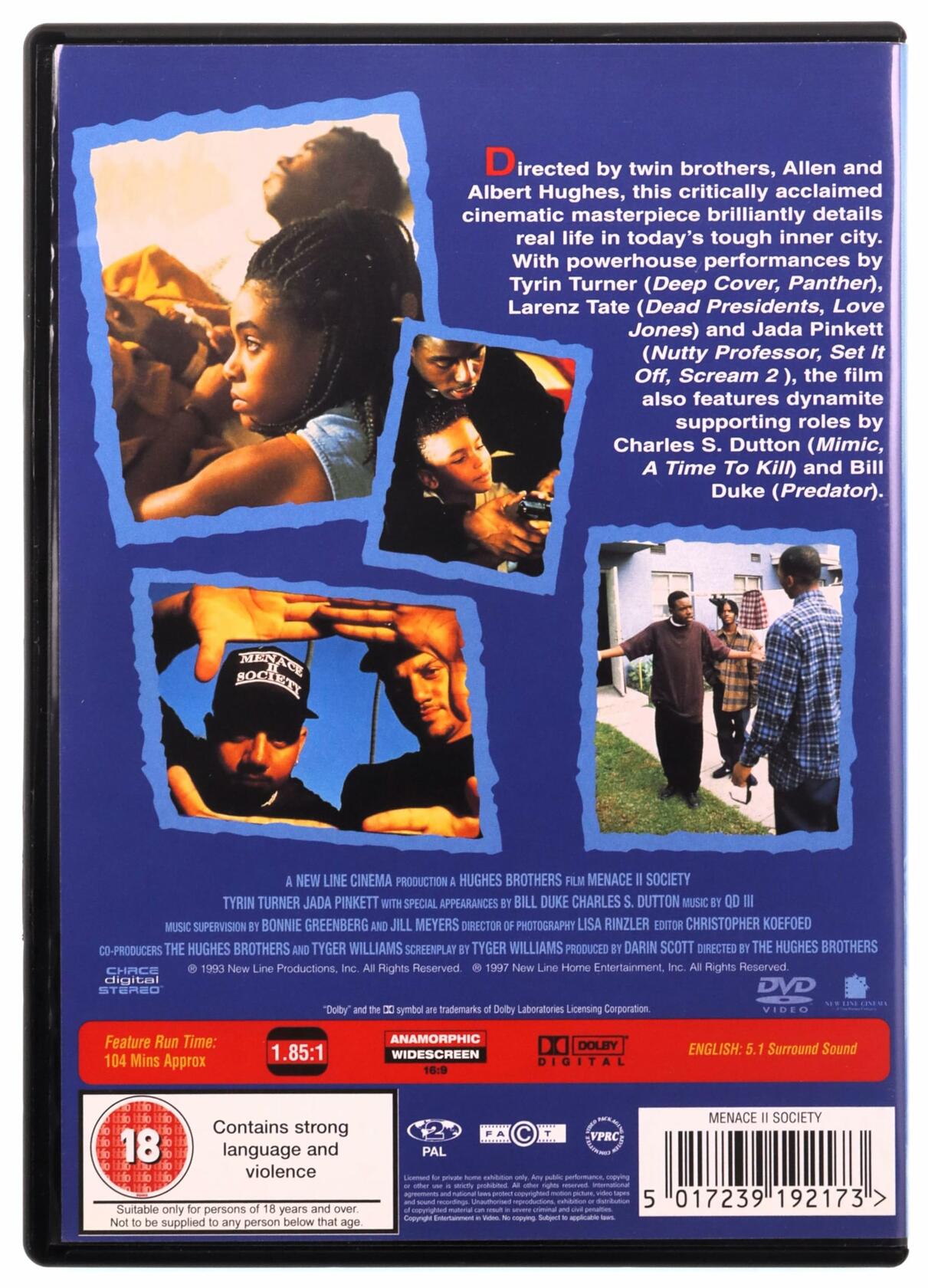 Menace II Society [DVD] [Import] [DVD] - Very Good