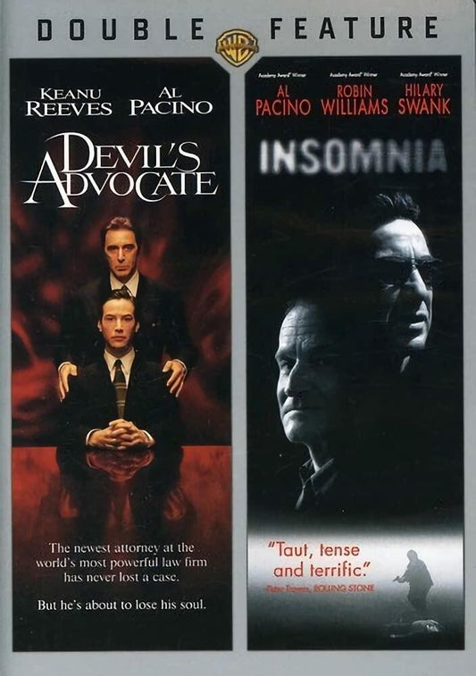 The Devil's Advocate/ Insomnia (DBFE) [DVD] - Very Good