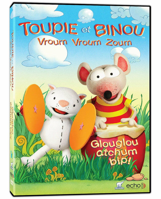 Toupie et Binou – Vroum, vroum, zoum – glouglou – atchoum – bip! (Bilingual) - Very Good