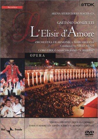 Donizetti - L'Elisir d'Amore / Esposito, Machado, Marrucci, Canzian, Schrott, Muus, Macerata Opera [DVD] - Very Good