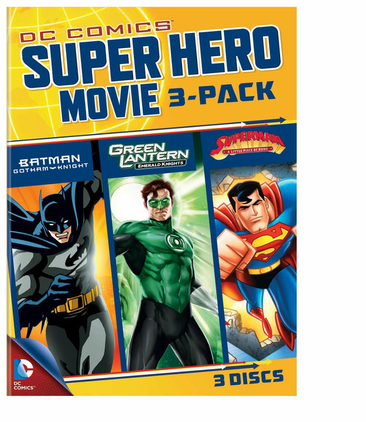 DC Superheroes Movies 3-Pack [DVD] - Very Good