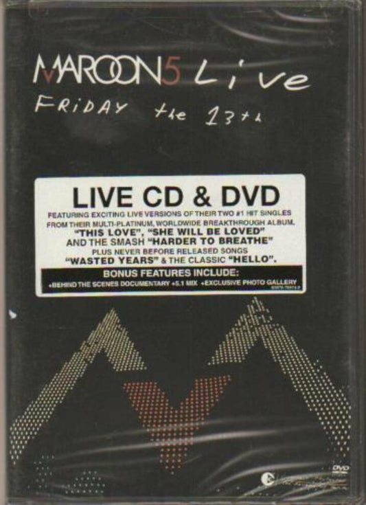 Maroon 5 Live: Friday the 13th [Audio CD] Maroon 5 - Very Good