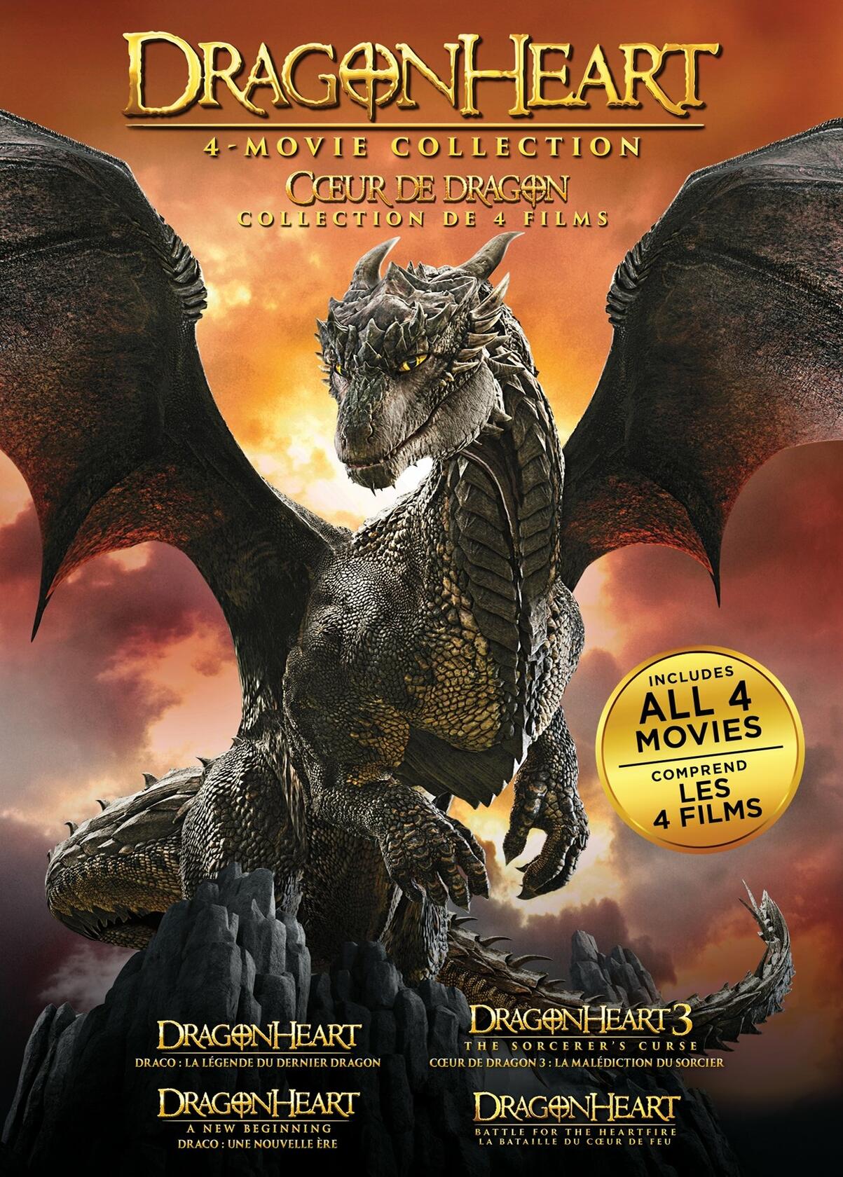 DRAGONHEART 1-4 CL DVD CDN (Sous-titres français) - Very Good