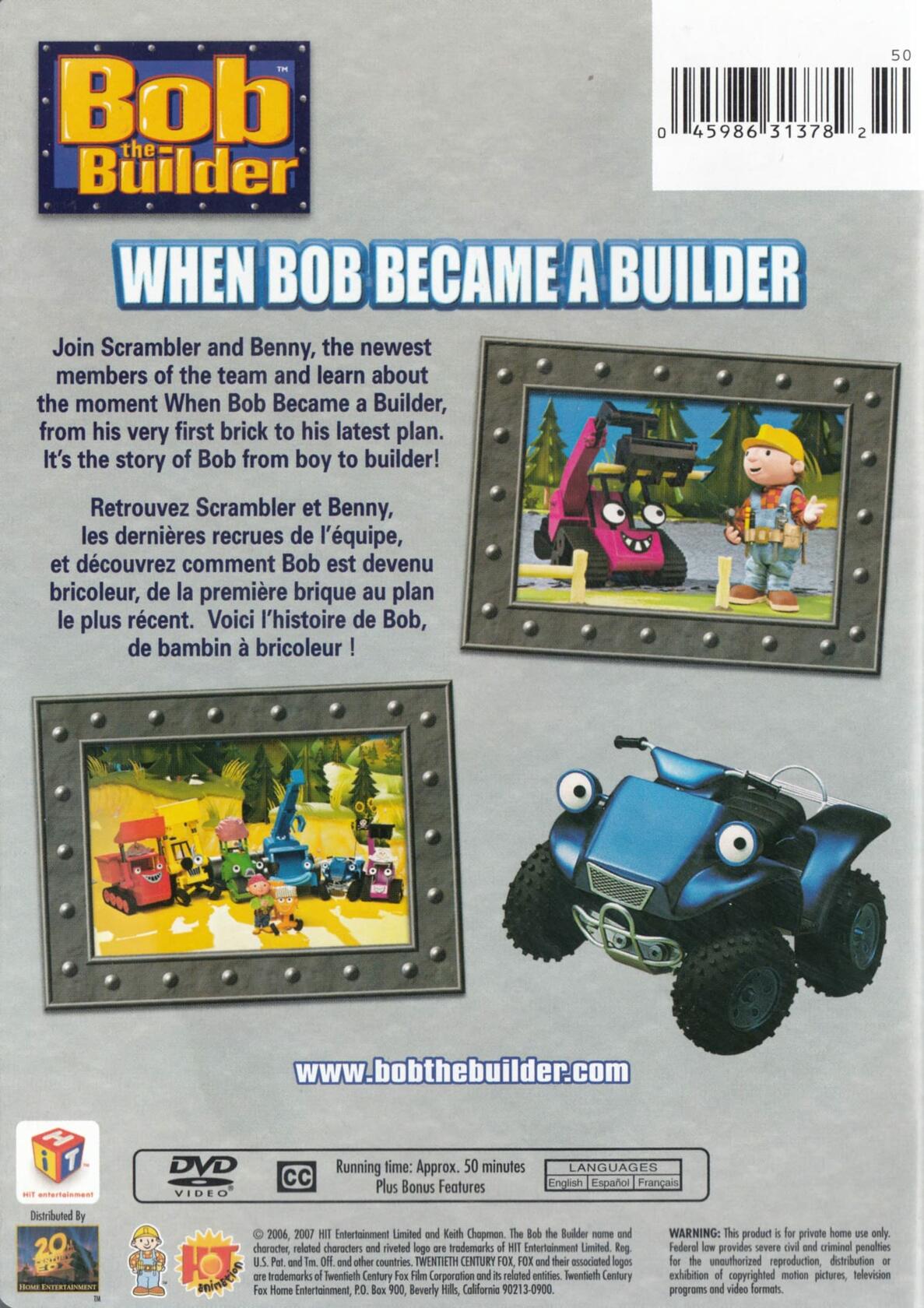 Bob the Builder: When Bob Became a Builder [DVD] - Very Good