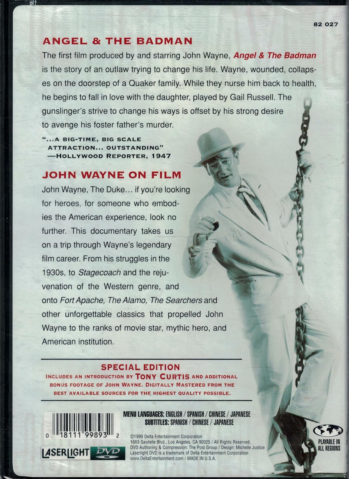 Angel & The Badman / John Wayne on Film [DVD] - Very Good