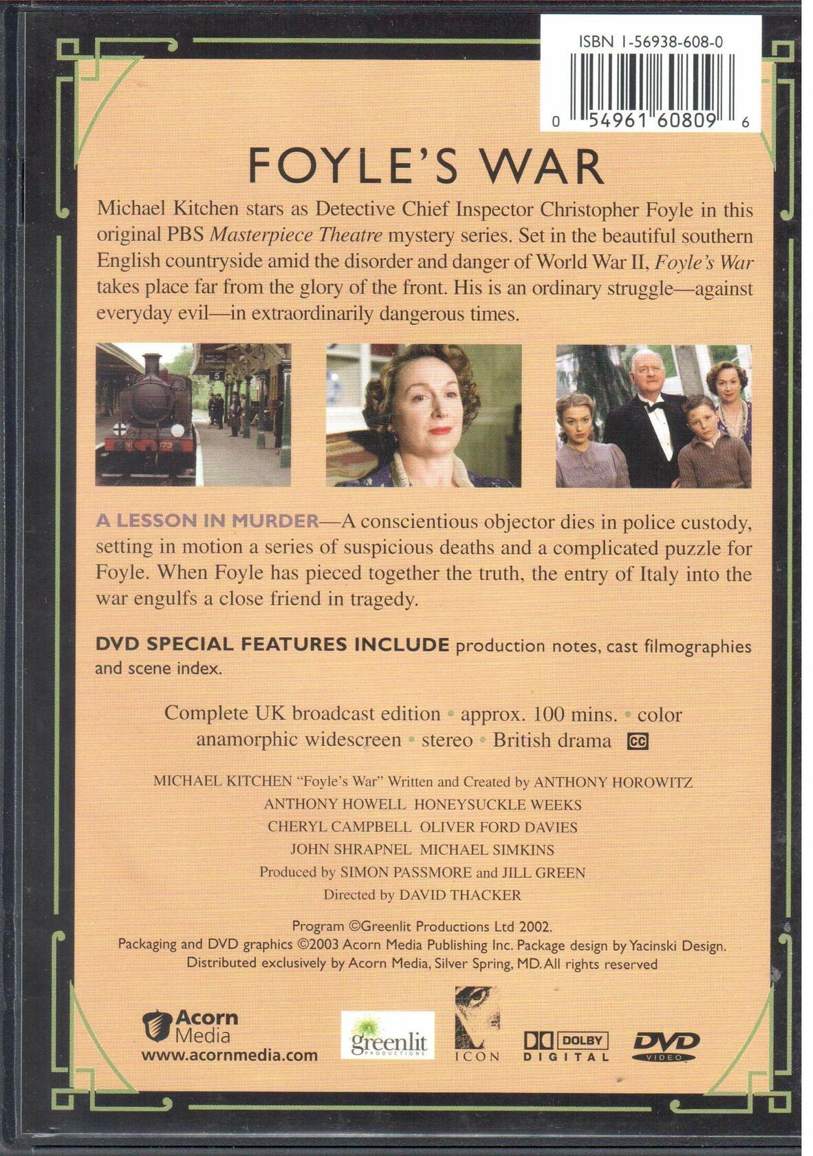 Foyle's War - Season 1 [DVD] - Very Good