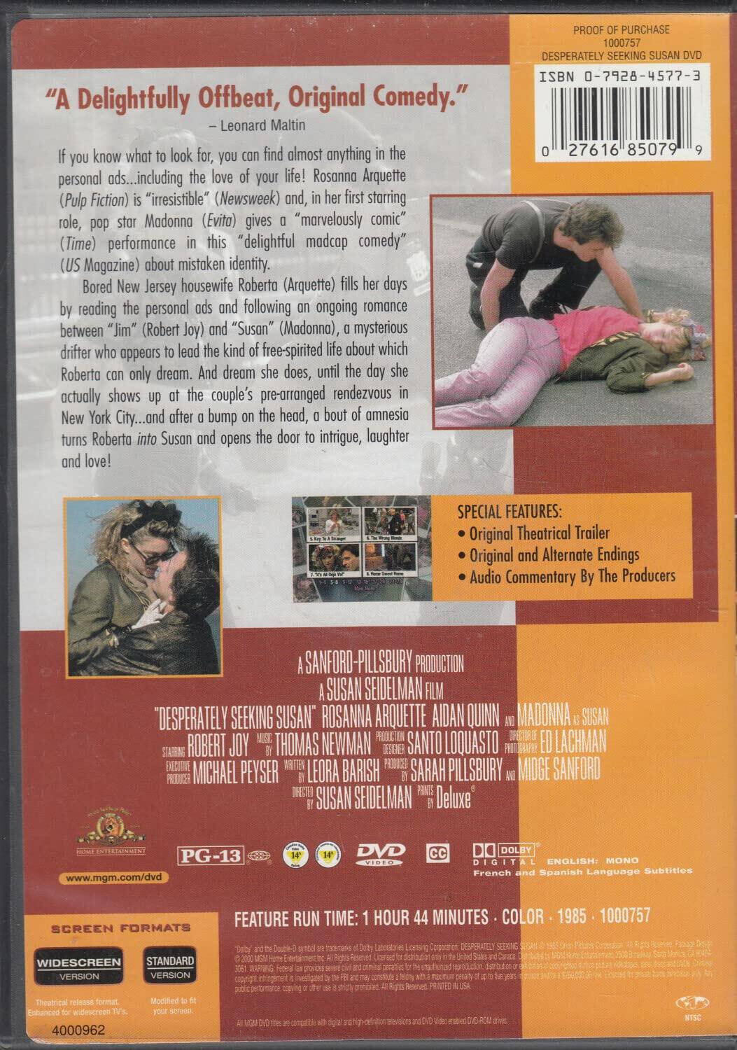 Desperately Seeking Susan (Widescreen/Full Screen) (Sous-titres français) [Import] - Very Good