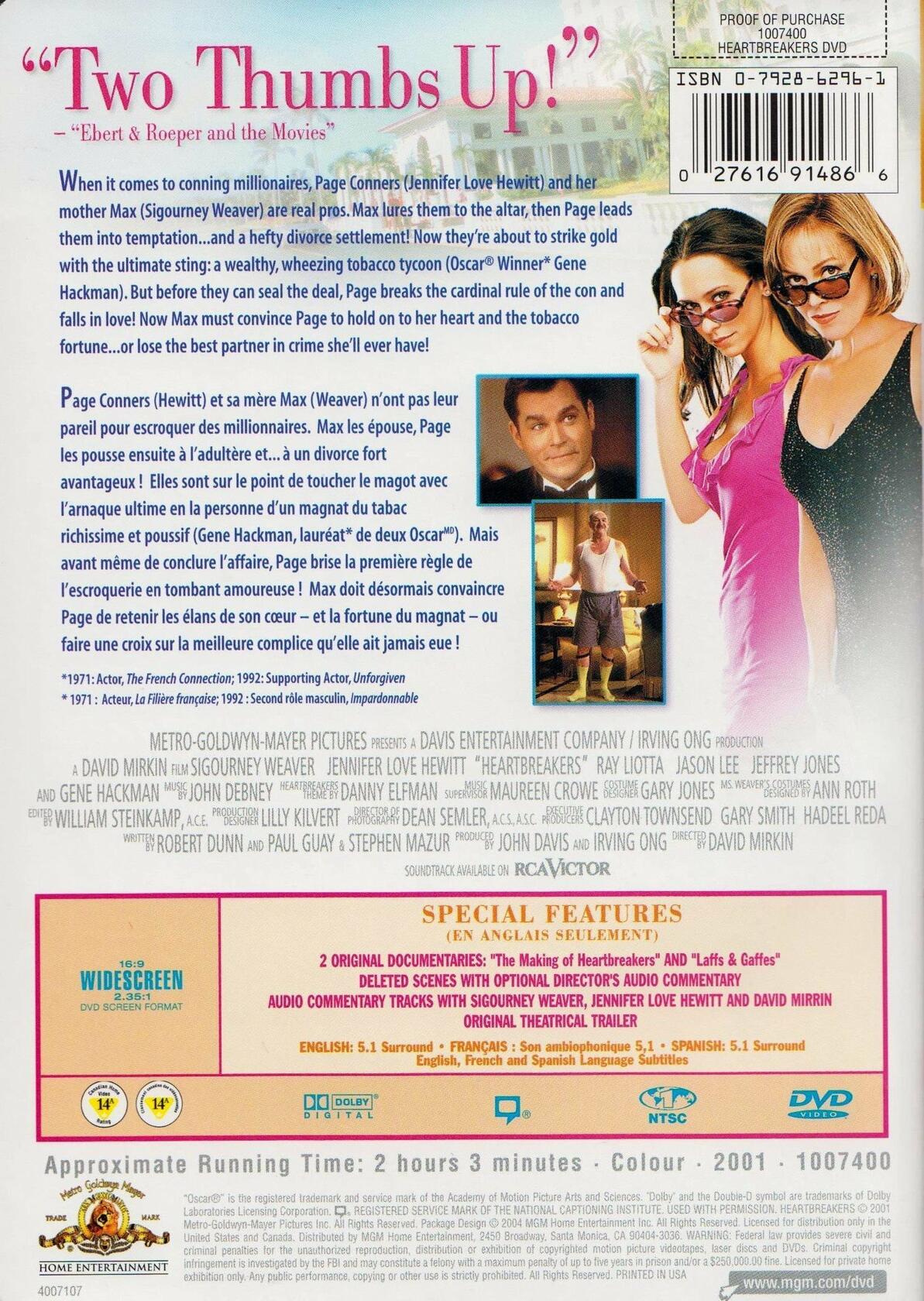 Heartbreakers (Bilingual) [DVD]