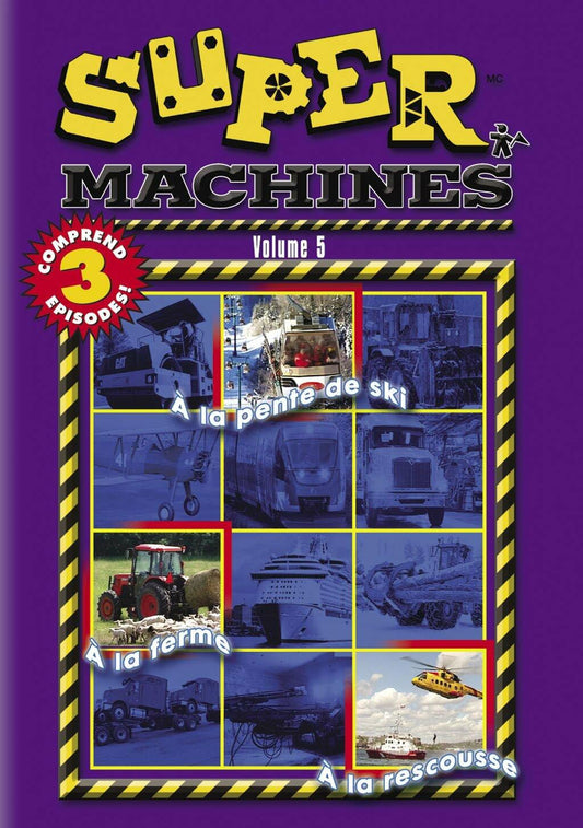 Mighty Machines: Vol. 5 (On the Farm / At the Ski Hill / To the Rescue) (Bilingual) [DVD] - Very Good