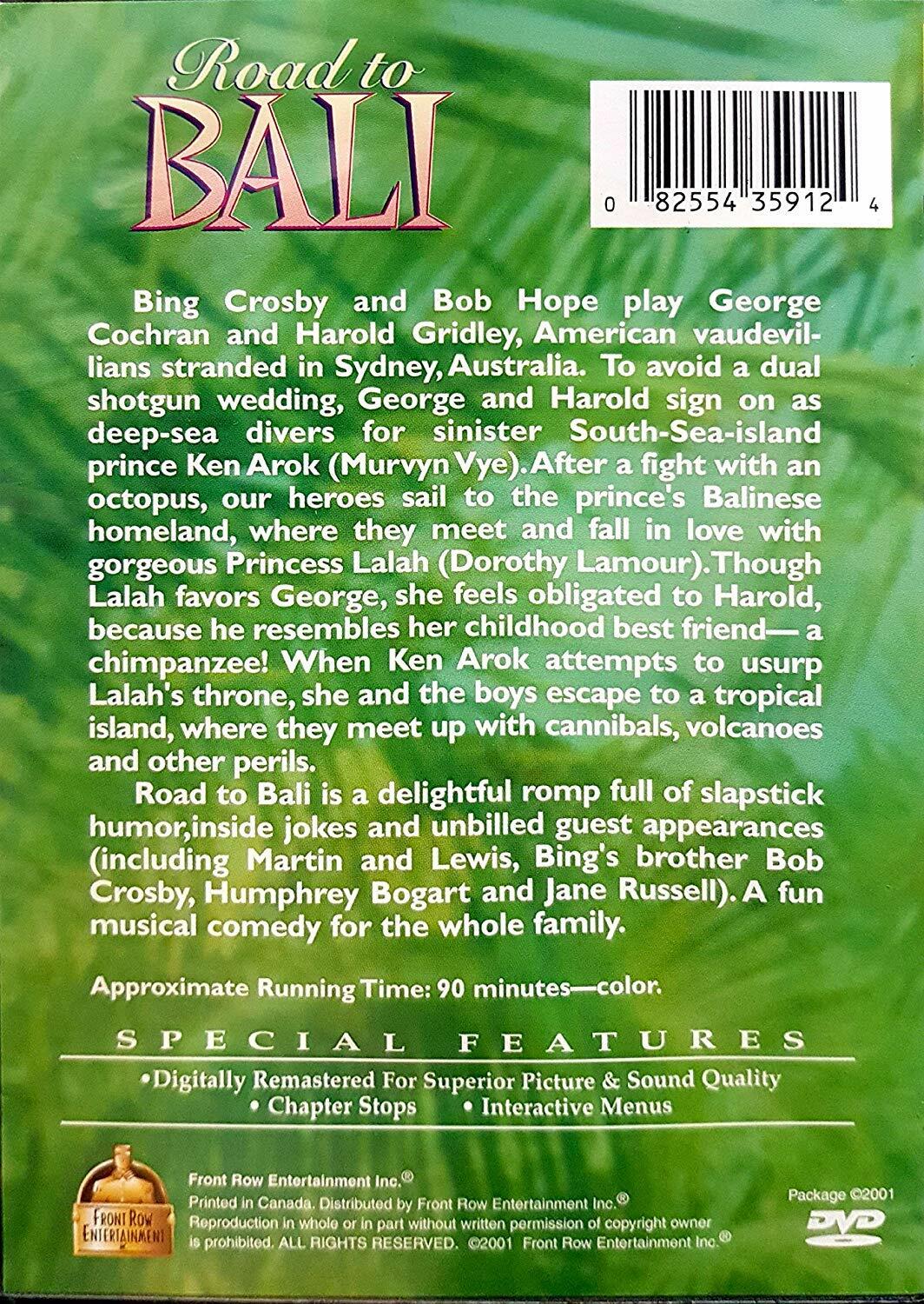 Road To Bali [DVD] - Very Good