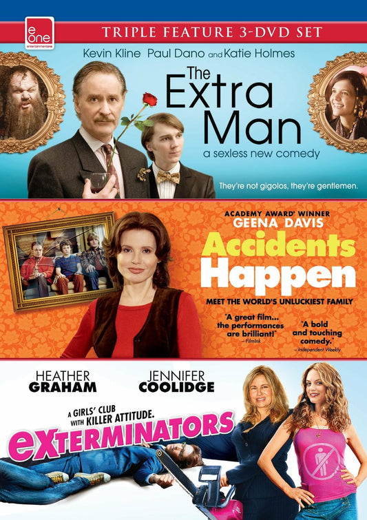 The Extra Man / Accidents Happen / ExTerminators [DVD] - Very Good