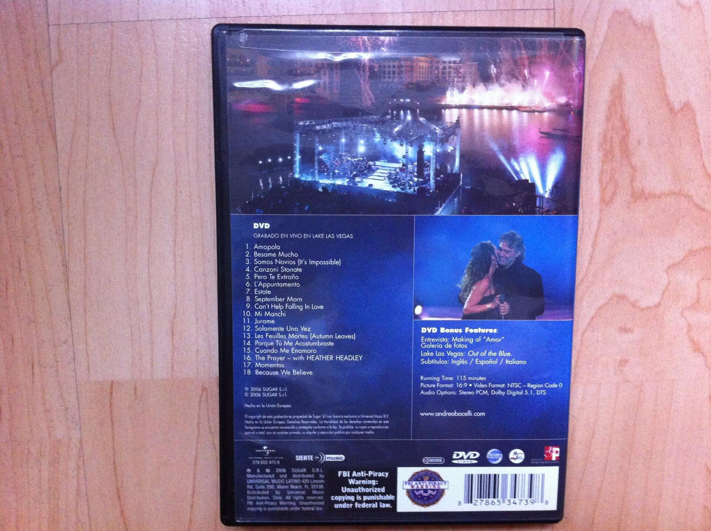 Andrea Bocelli: Under the Desert Sky [Import] [DVD] - Very Good