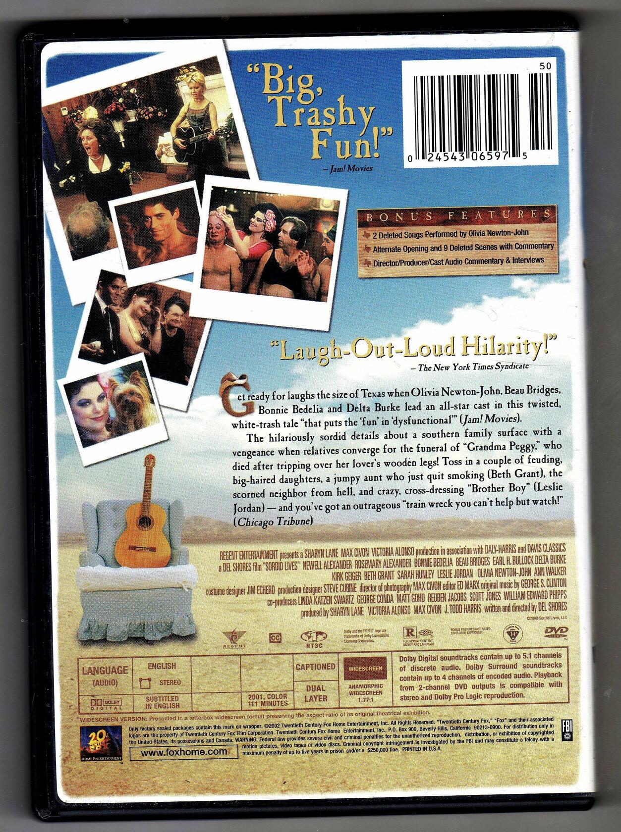 Sordid Lives (Bilingual) [DVD] - Very Good