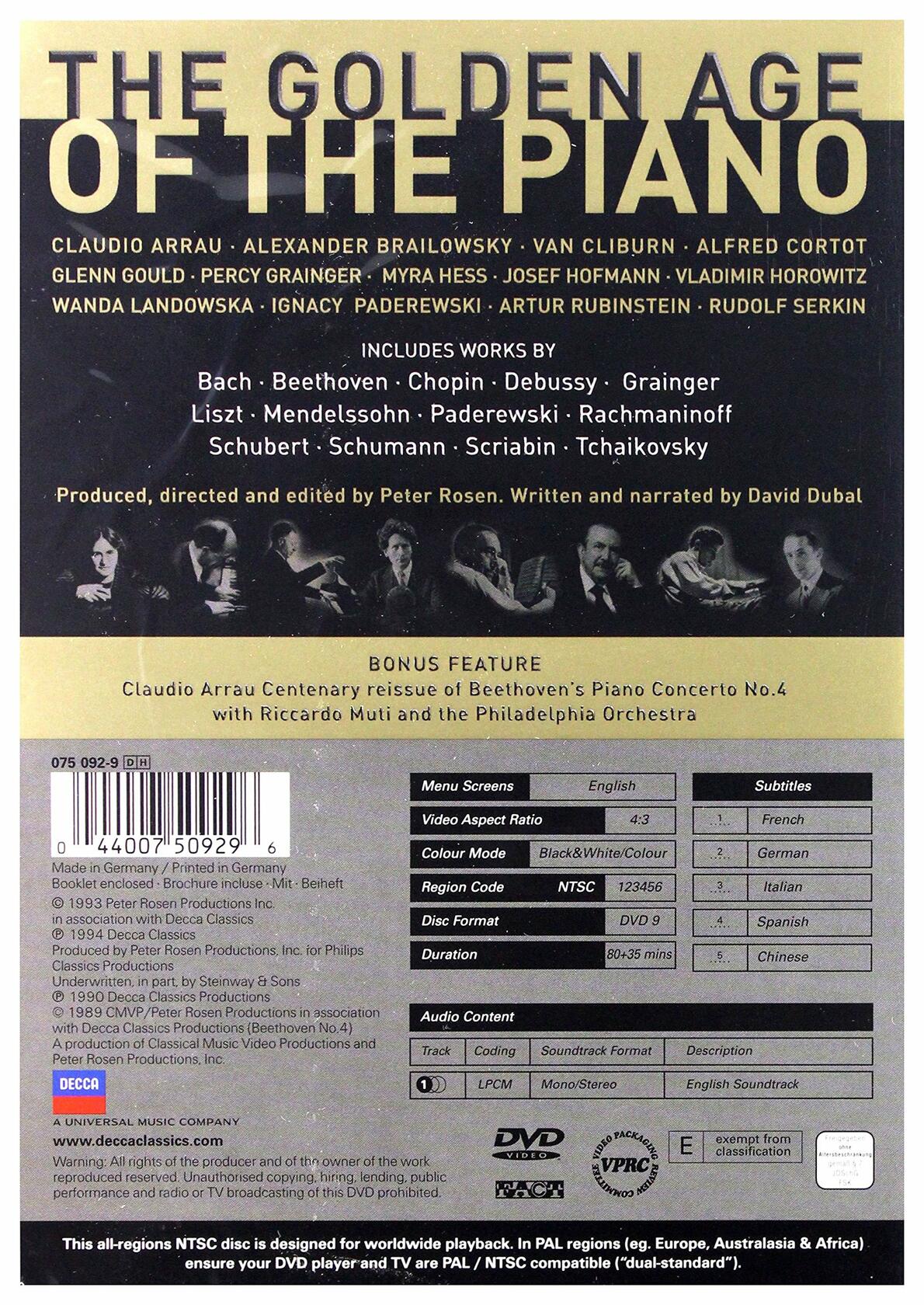 IGOR MARKEVITCH - THE GOLDEN AGE OF PIANO [DVD] - Very Good