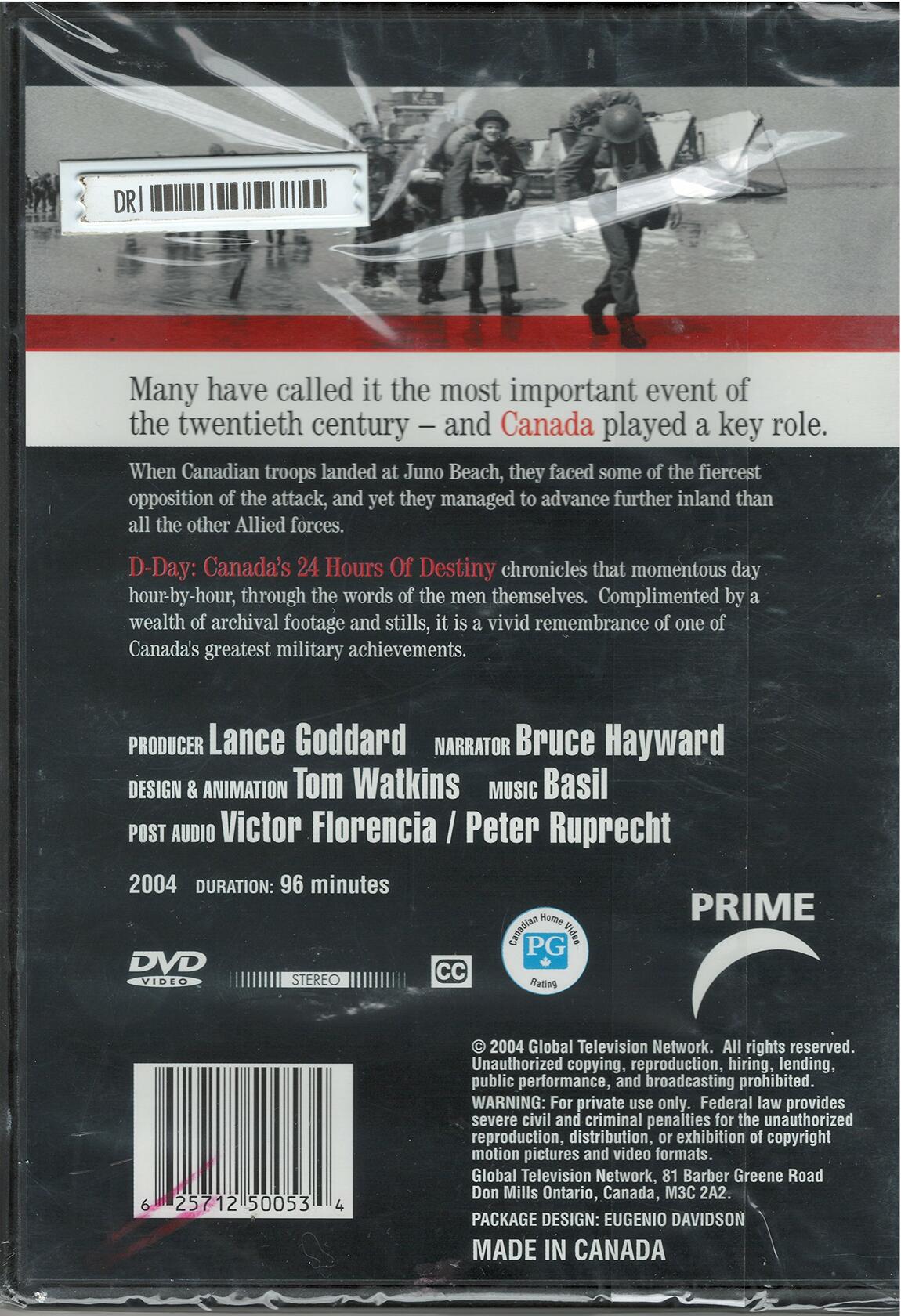 D-Day: Canada's 24 Hours Of Destiny [DVD] - Very Good