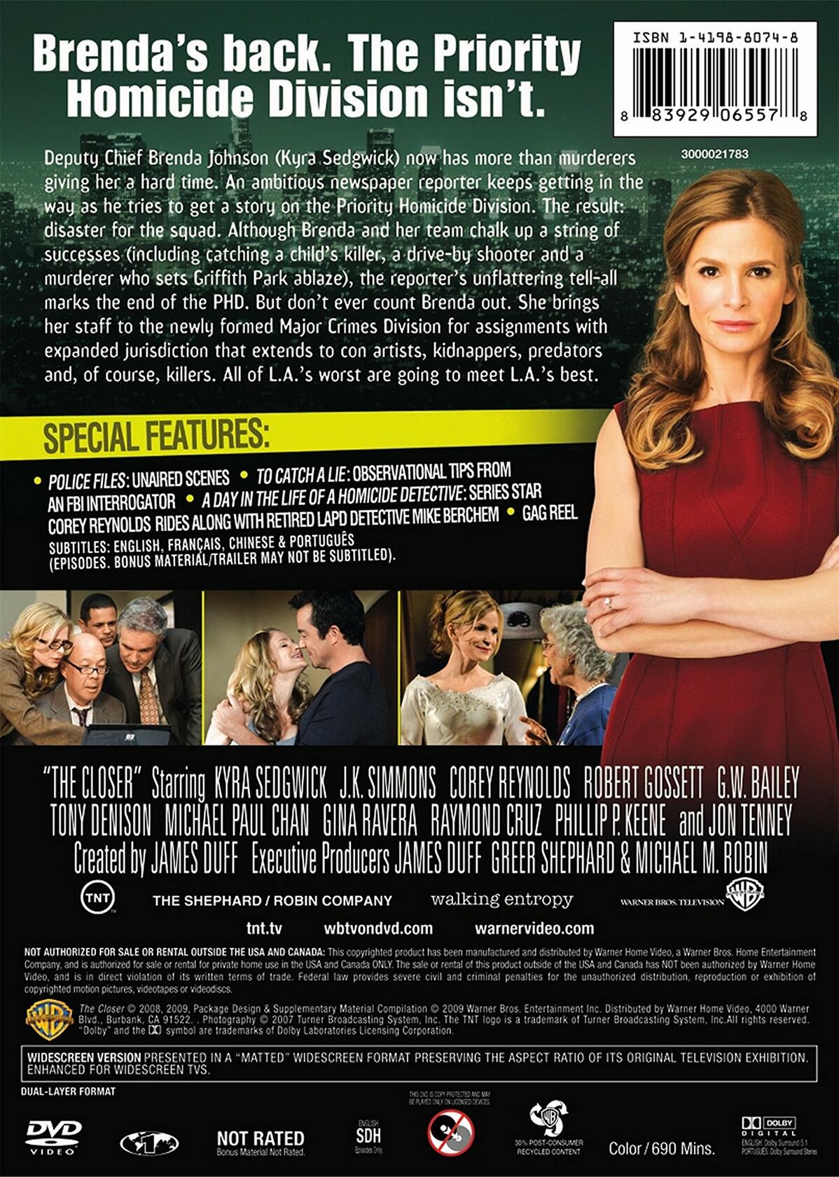 The Closer: The Complete Fourth Season [DVD] - Very Good