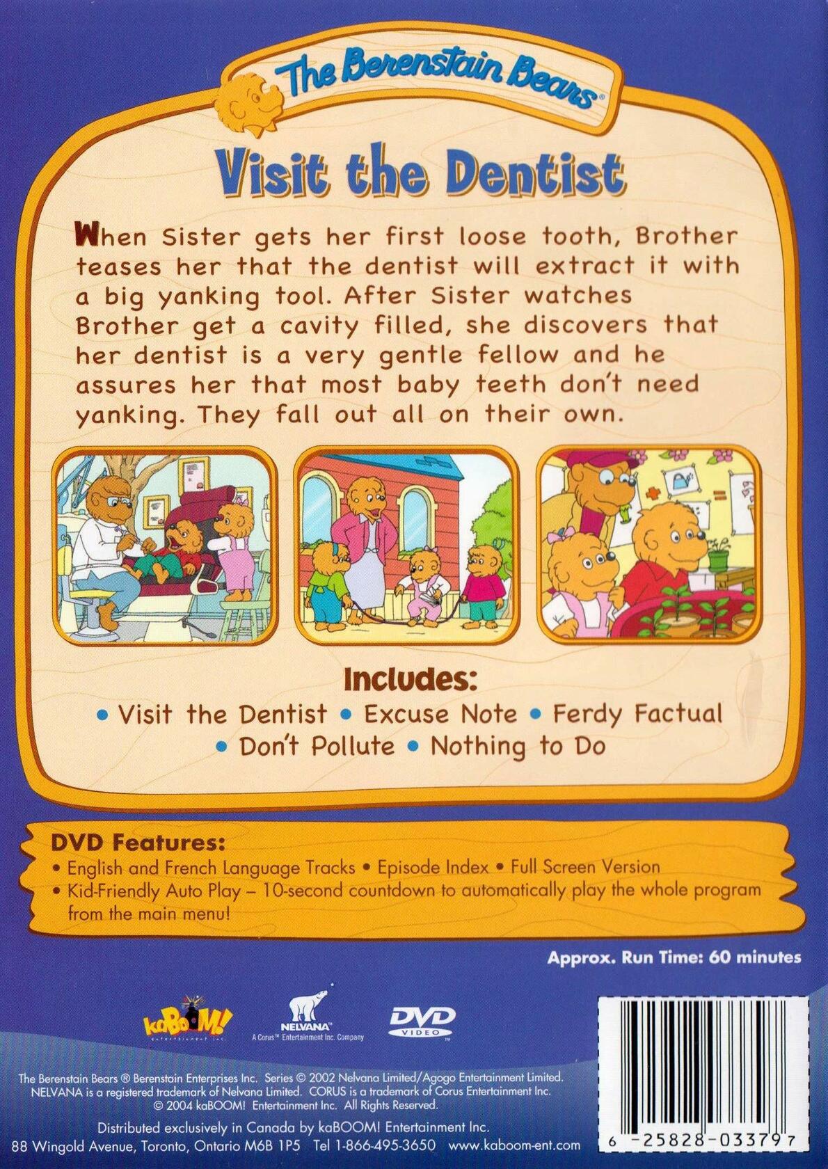 Berenstain Bears: Visit the Dentist [DVD] - Very Good
