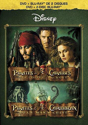 Pirates des Caraïbes : Le Coffre du mort (Bilingual DVD Combo Pack) [Blu-ray + DVD] - Very Good