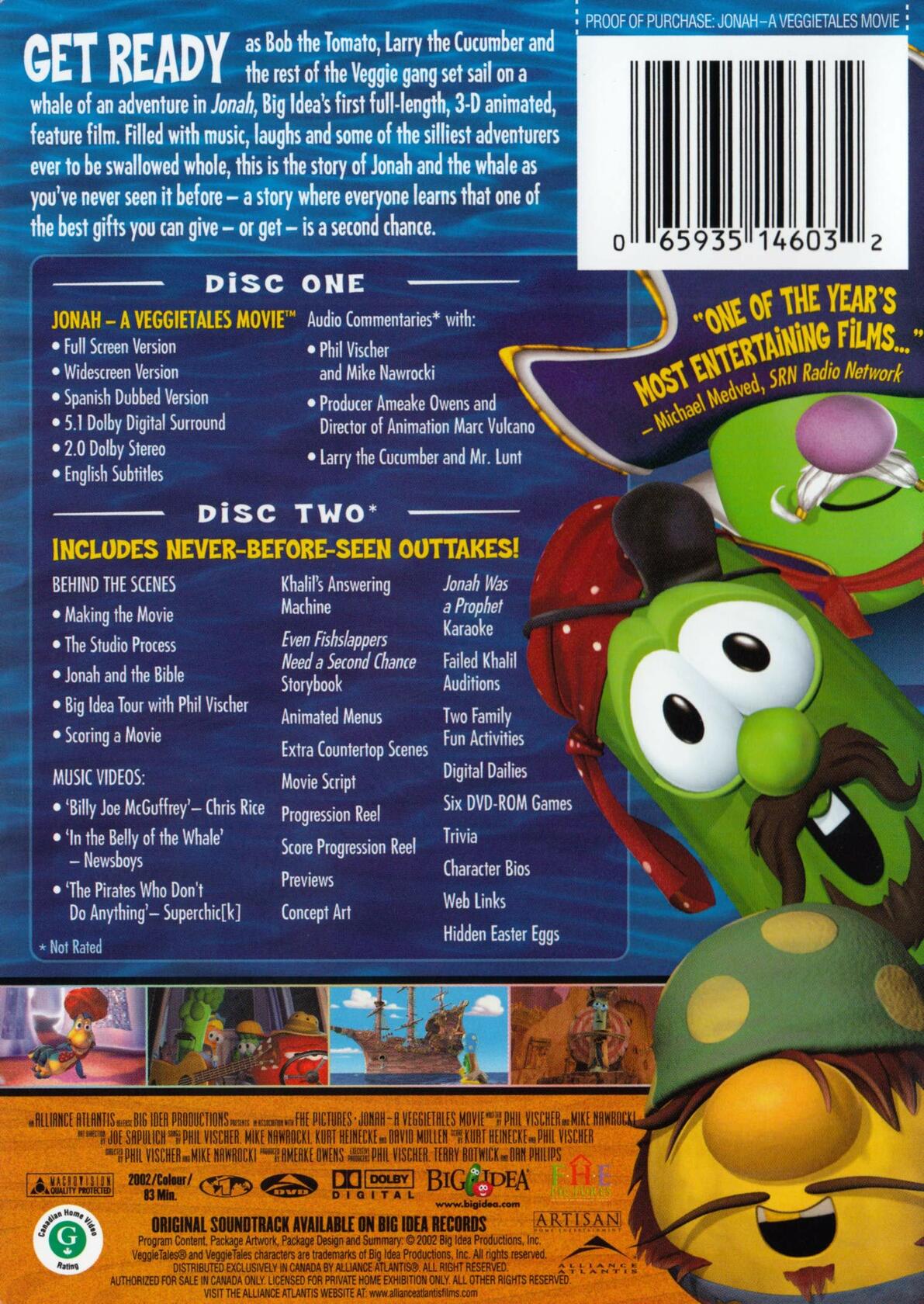 Jonah - a Veggietales Movie [DVD] - Very Good