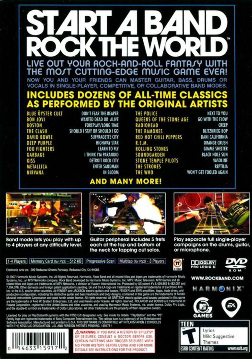 ROCK BAND [PLAYSTATION 2] [DVD] - Very Good