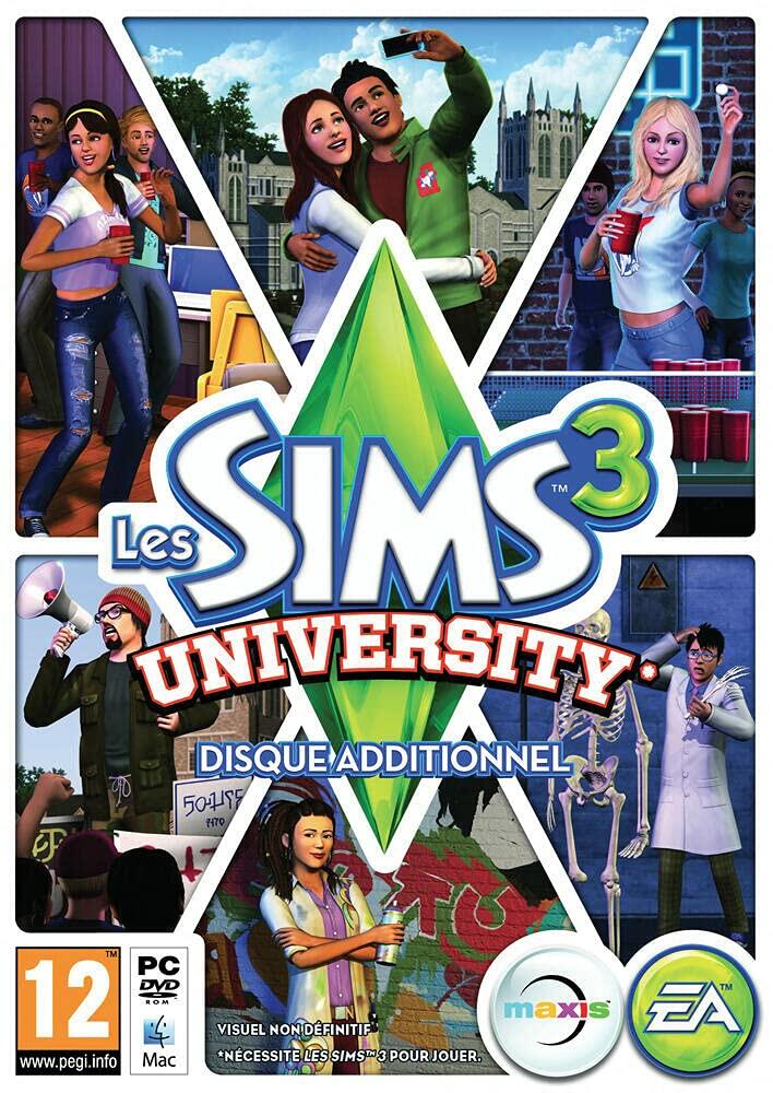 Sims 3 University-French [video game] - Very Good