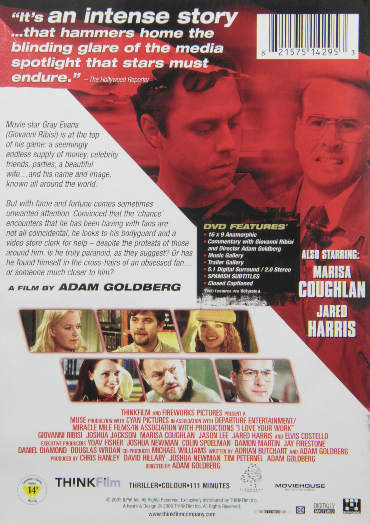 I Love Your Work [DVD] - Very Good