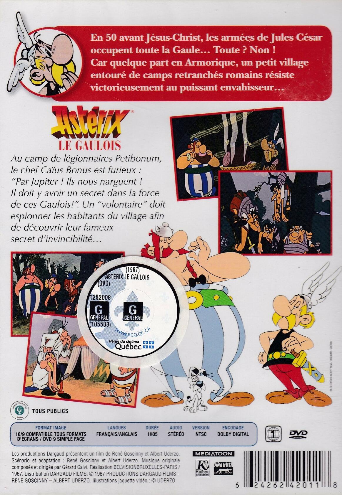 Astérix Le Gaulois (Version Remasterisée) [DVD] - Very Good