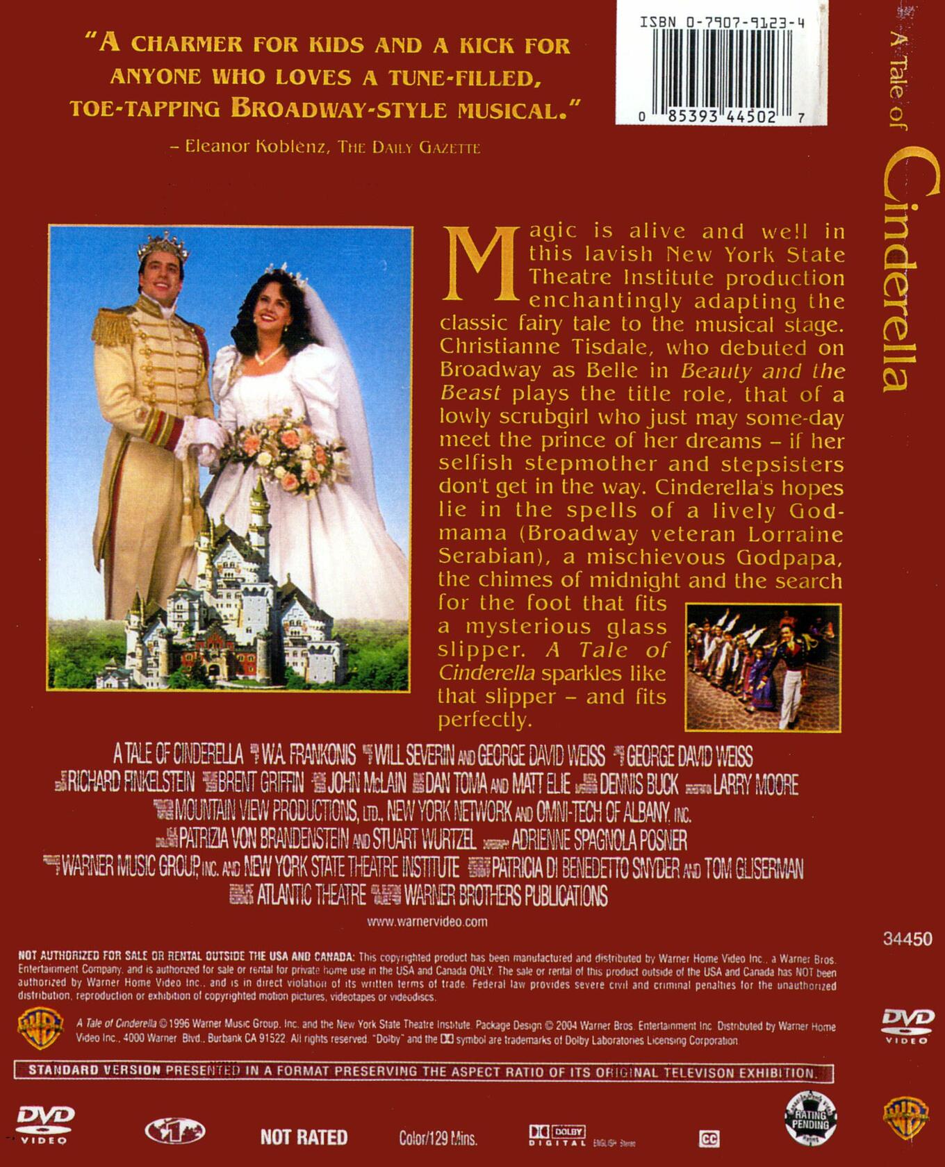 A Tale of Cinderella [DVD] - Acceptable