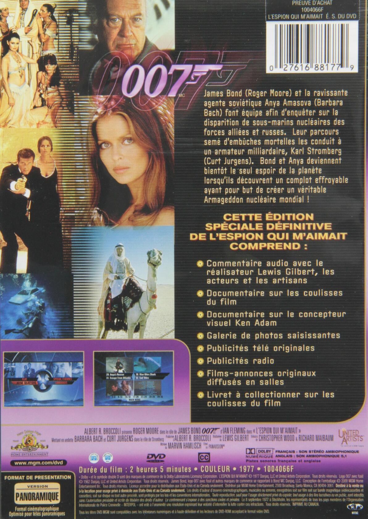 J.Bond-L'espion Qui M'aim [DVD] - Very Good