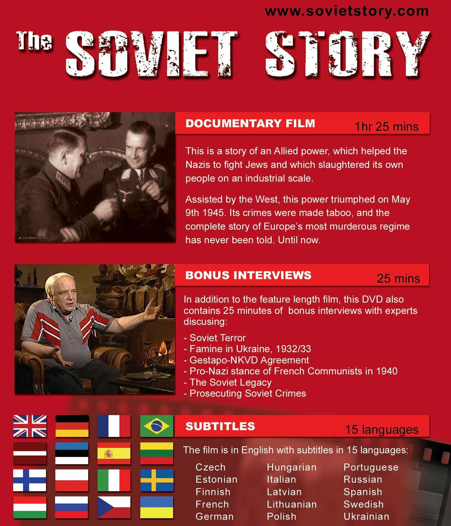 The Soviet Story - 15 Languages (PAL only) [DVD] - Very Good