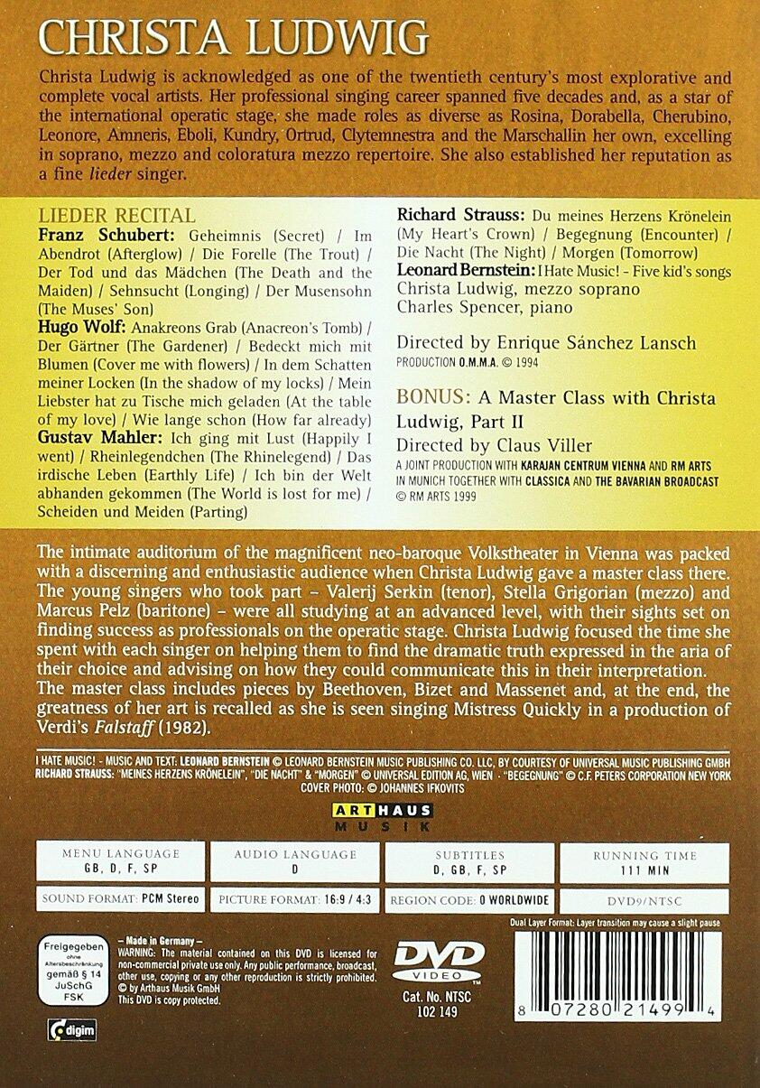 Strauss, Richard - Christa Ludwig: The Birthday Edition [DVD] - Very Good