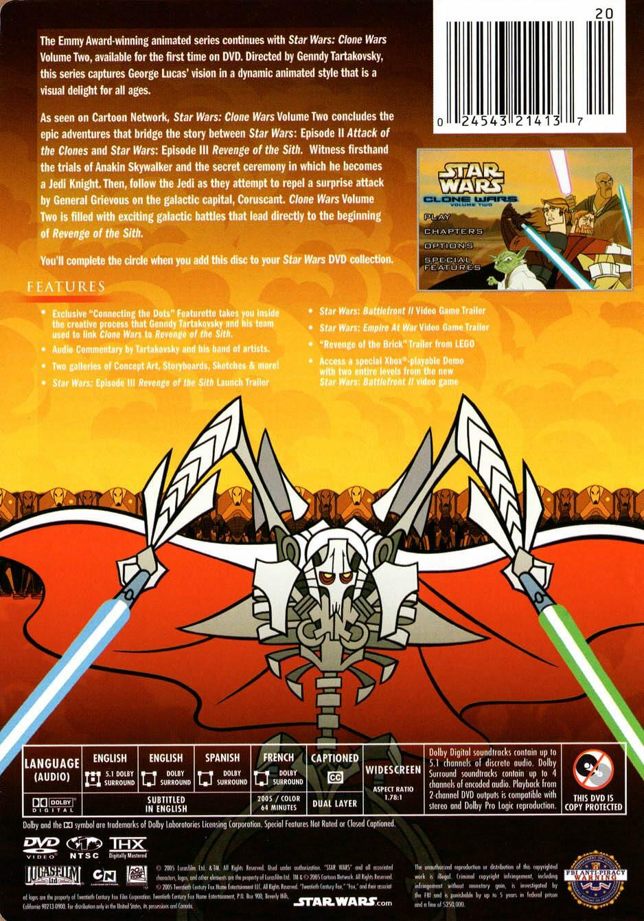 Star Wars: Clone Wars - Volume Two [DVD] - Very Good