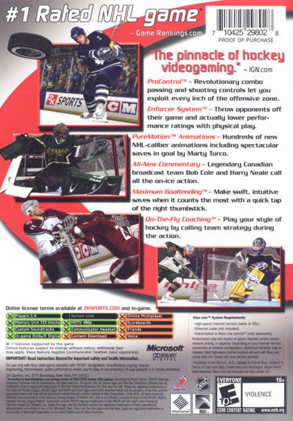 NHL 2K6 (vf) - Xbox [video game] - Very Good