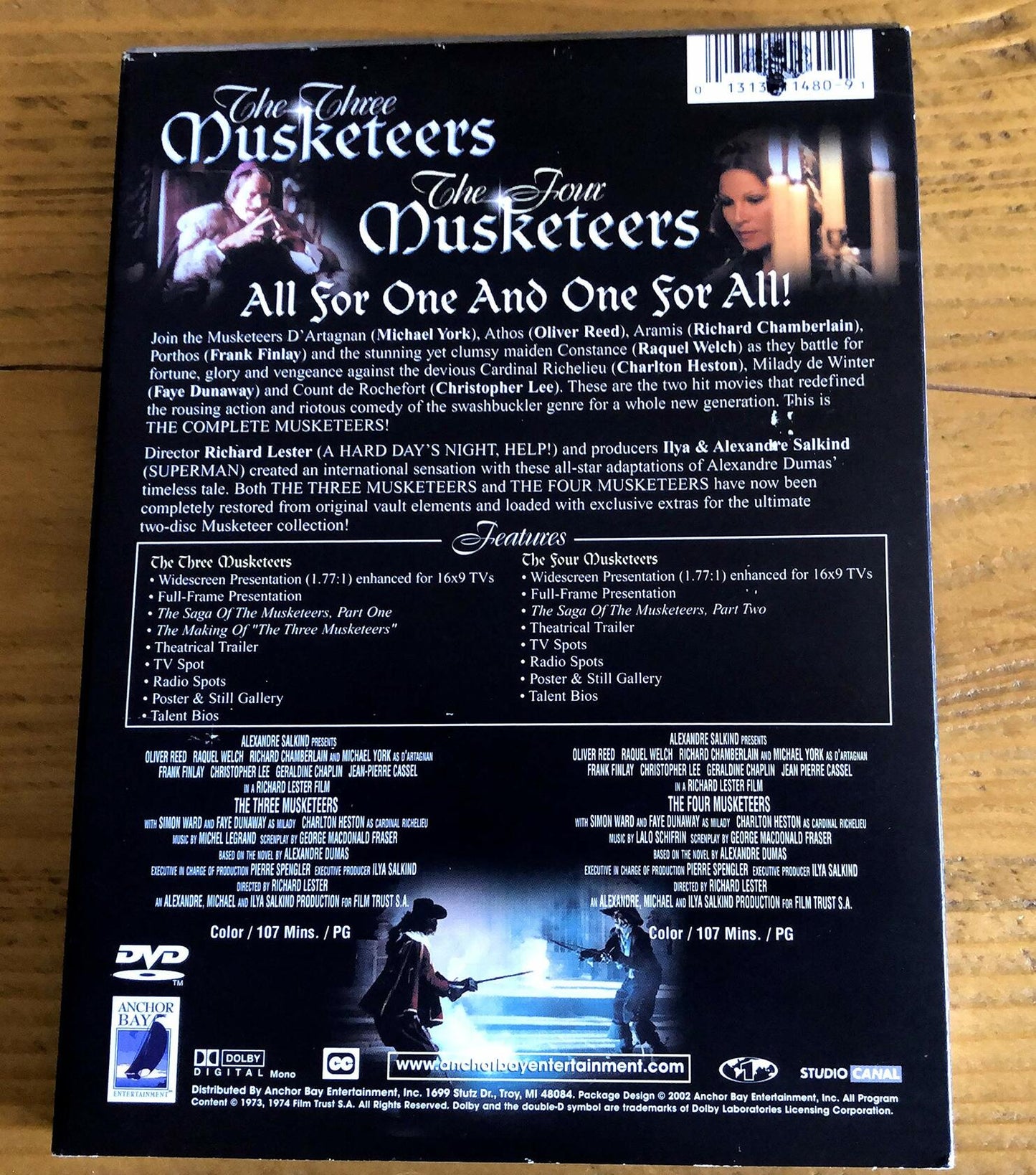 Complete Musketeers: Three Musketeers/Four Musketeers [DVD] - Good