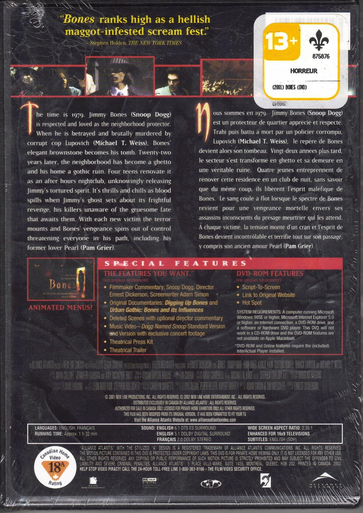 Bones [DVD] - Very Good