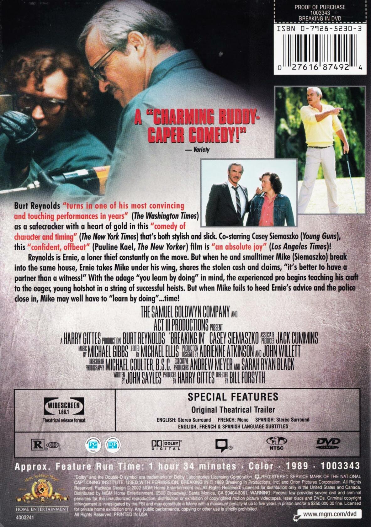 Breaking In (Bilingual) [DVD]