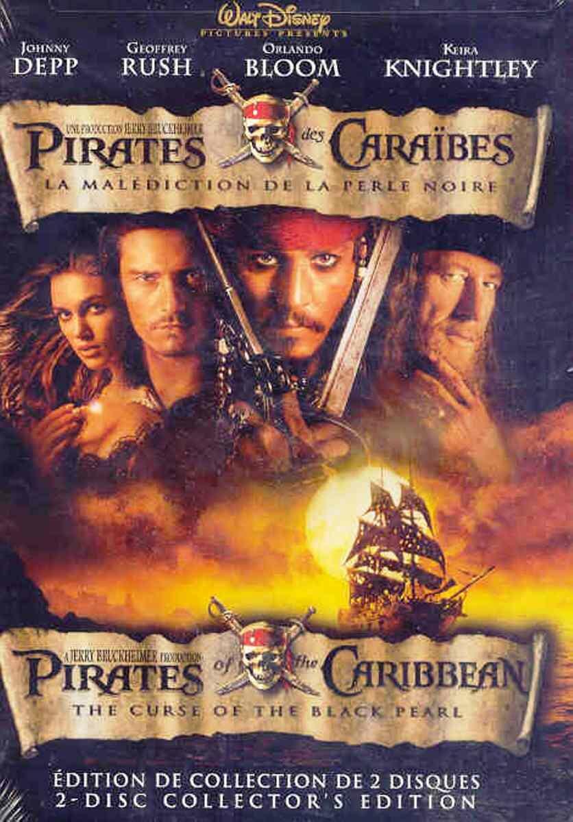 Pirates des Caraïbes : La Malédiction de perle noire (Bilingual) - Very Good